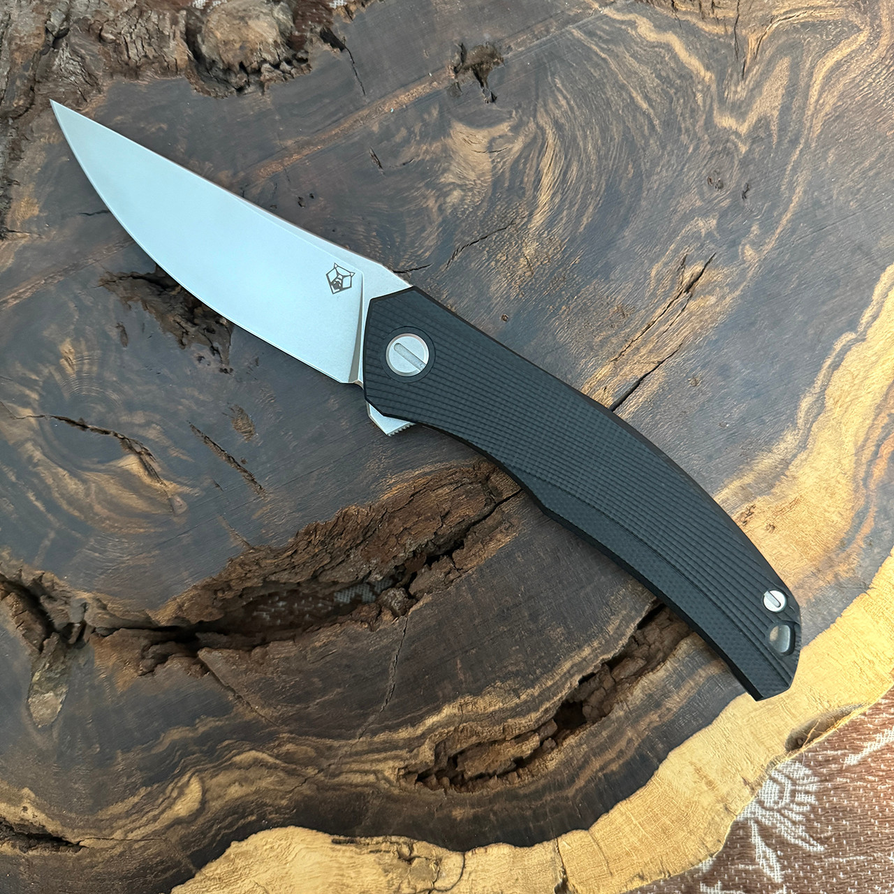 Shirogorov Quantium Ursus Frame Lock Flipper Black G10