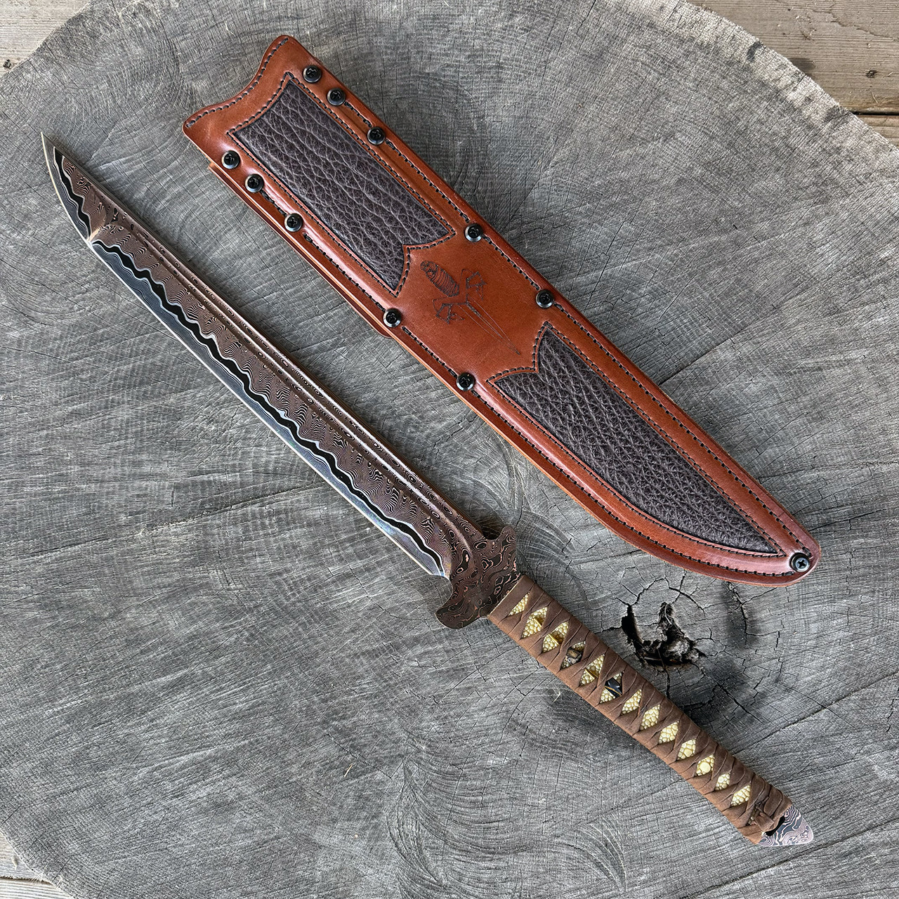 Marfione Custom Knives JB Blades Combat Wakizashi Baker Forge