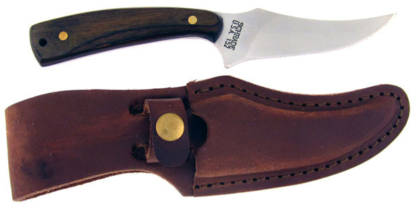 Schrade Sharp Finger Hunting Knife Dark Hardwood 152OTHW American Edge Knives