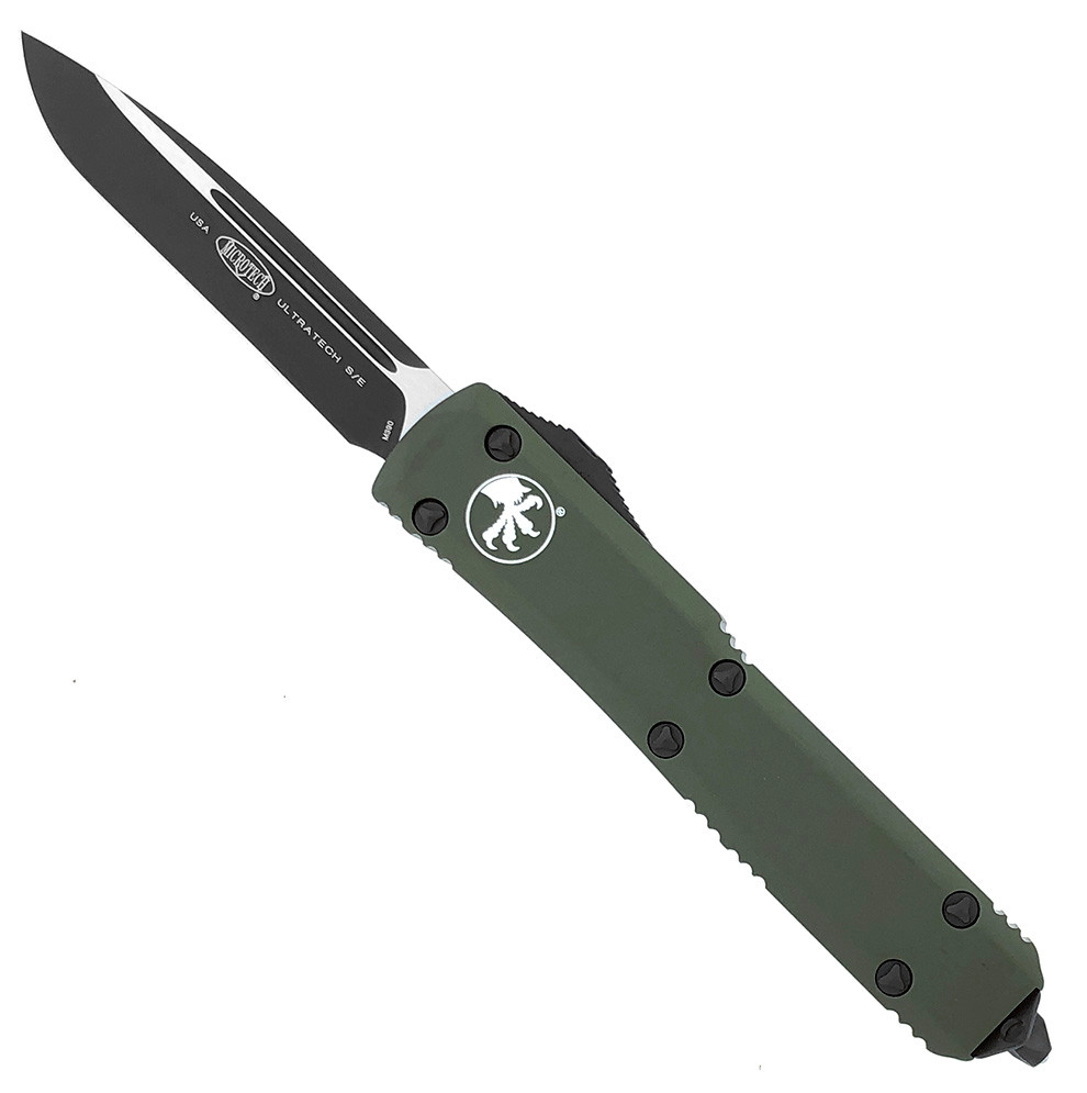 Microtech Ultratech S/E Contoured OD Green Black Standard 121-1OD ...