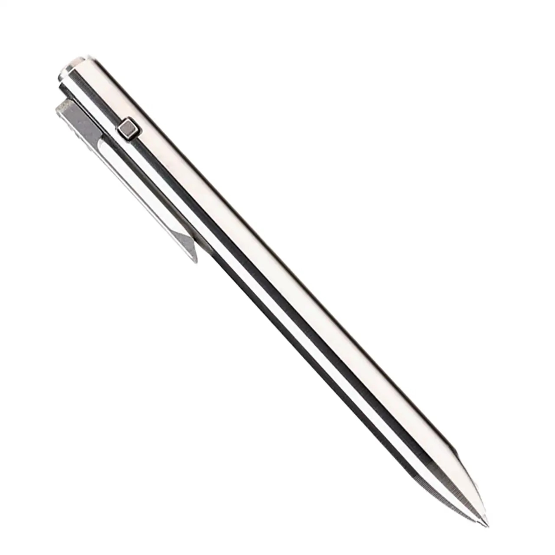 Tactile Turn Short Side Click Pen Titanium Ti Clip American Edge Knives