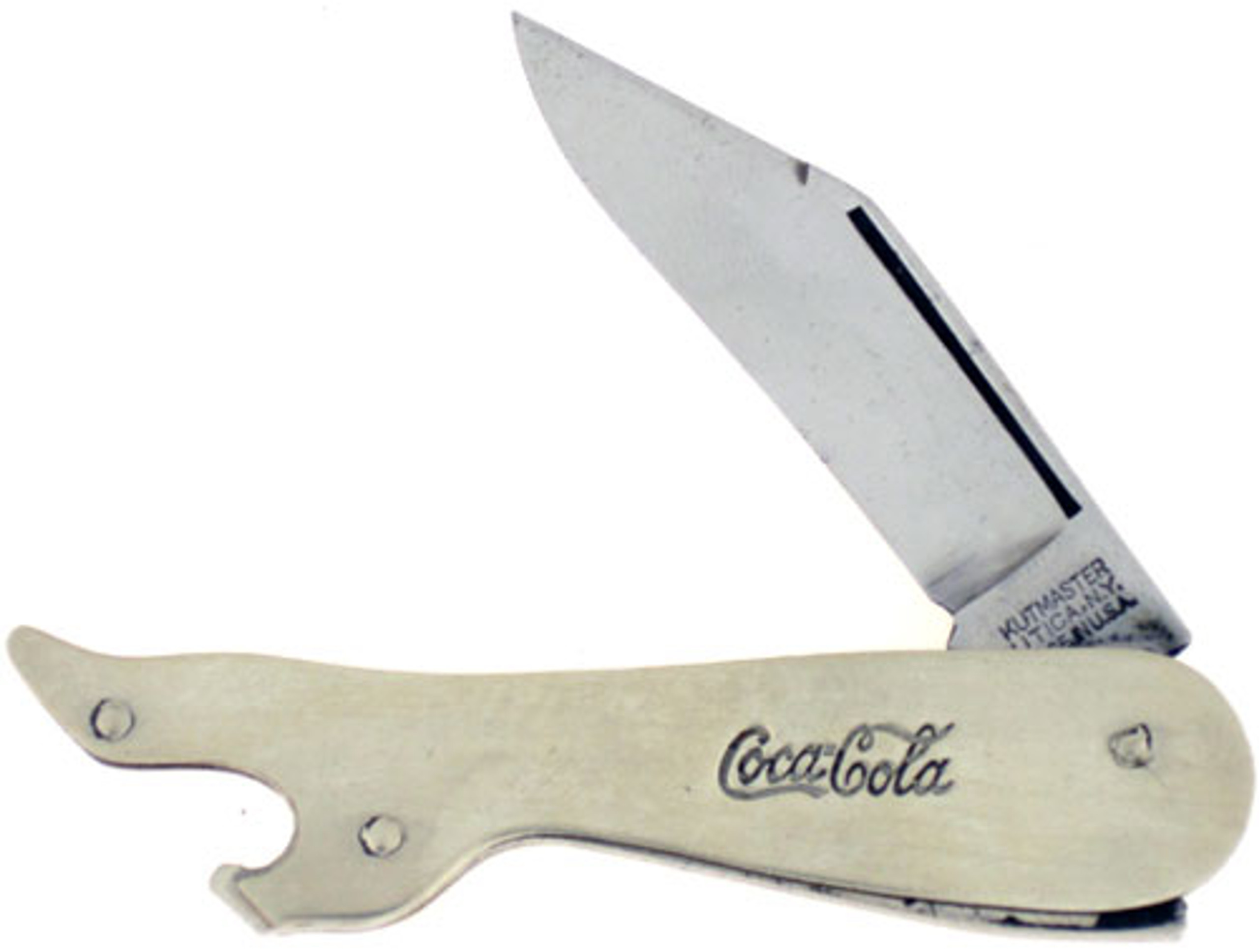 Kutmaster Antique Lady's Leg Knife Coca Cola American Edge Knives