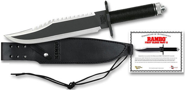 Master Cutlery Rambo First Blood Part II Bowie Knife RB2 American Edge Knives