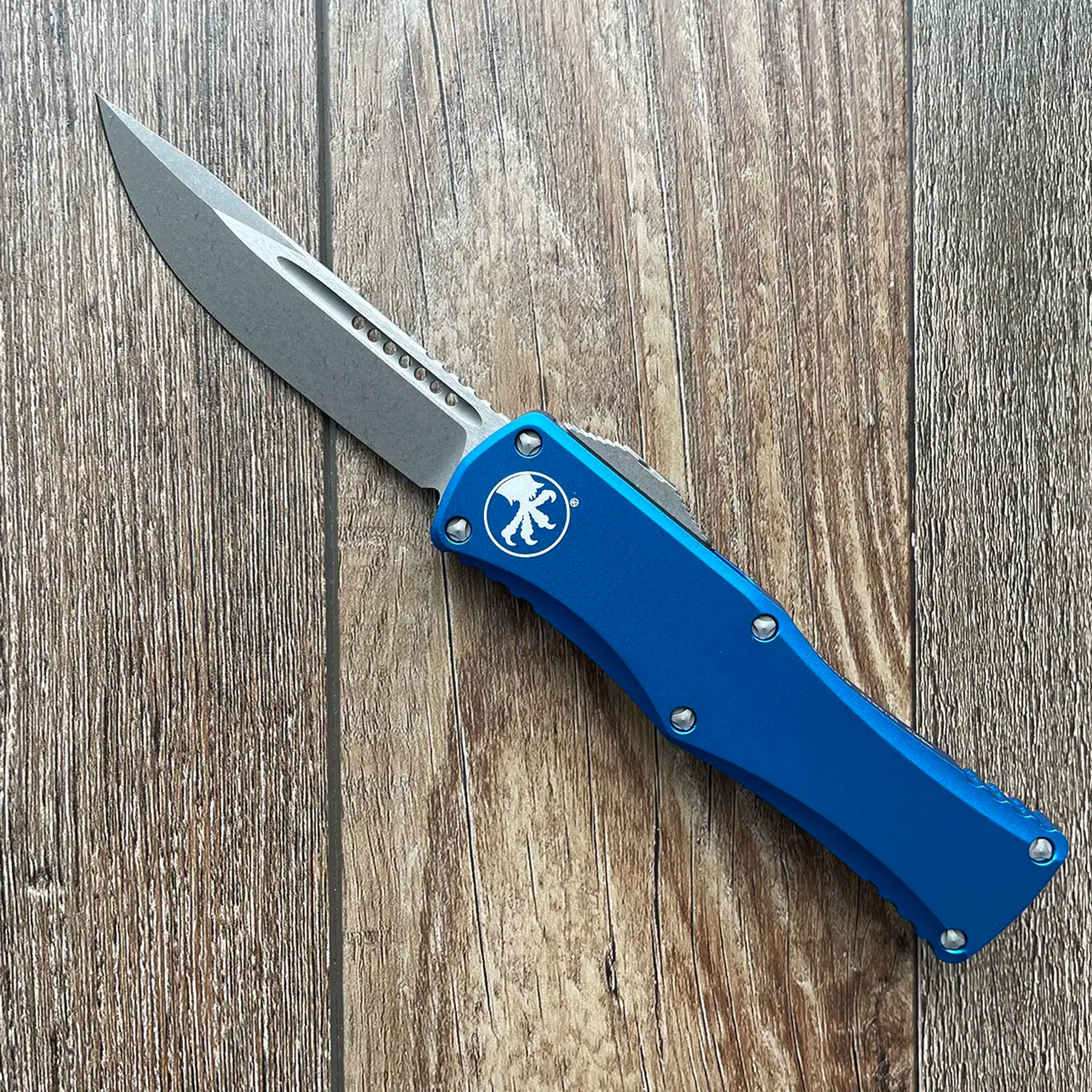 Microtech Hera S/E Blue Apocalyptic Standard 70310APBL American Edge Knives