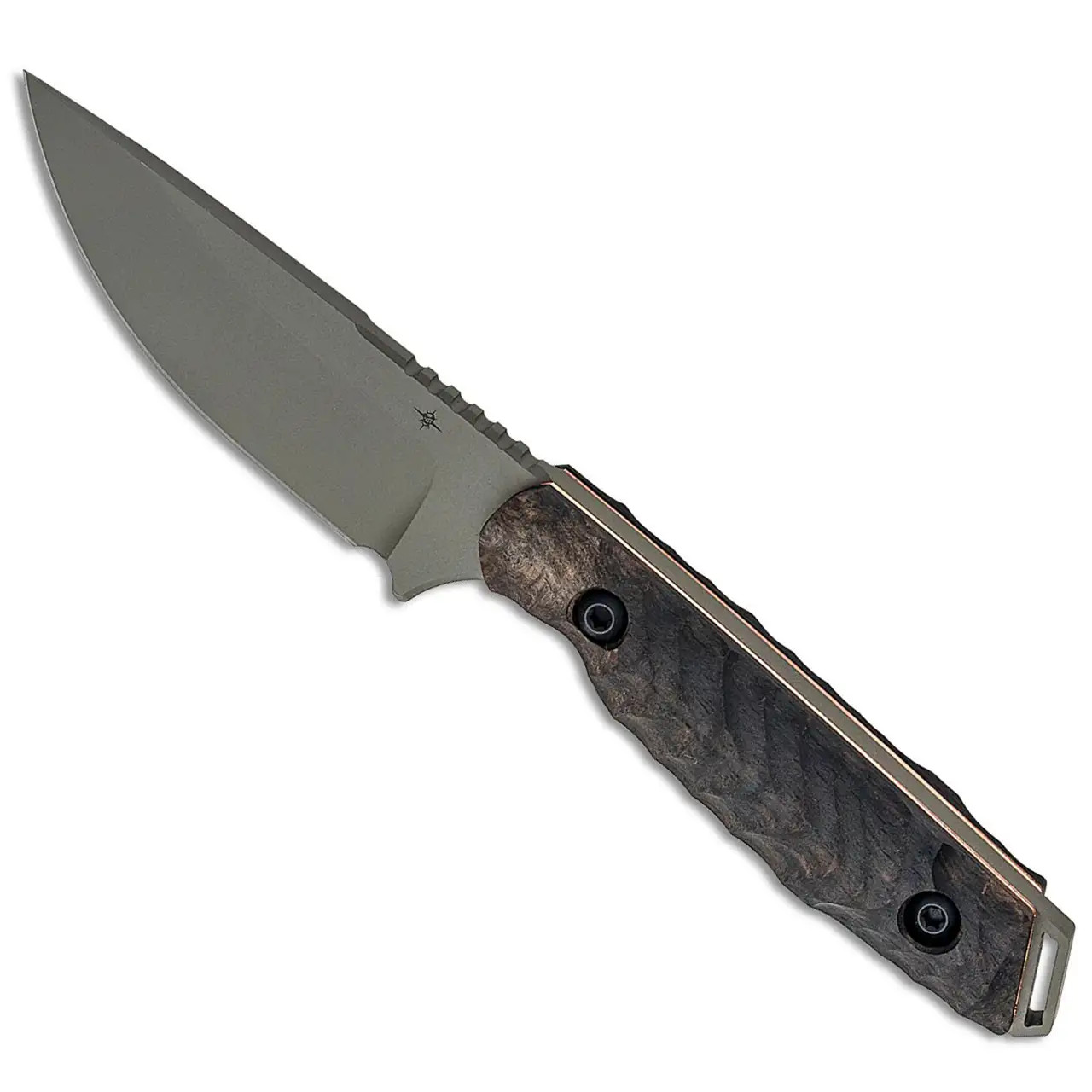 Toor Knives Field 3.0 Fixed Blade Ebony Wood Handle Spanish Moss Blade American Edge Knives
