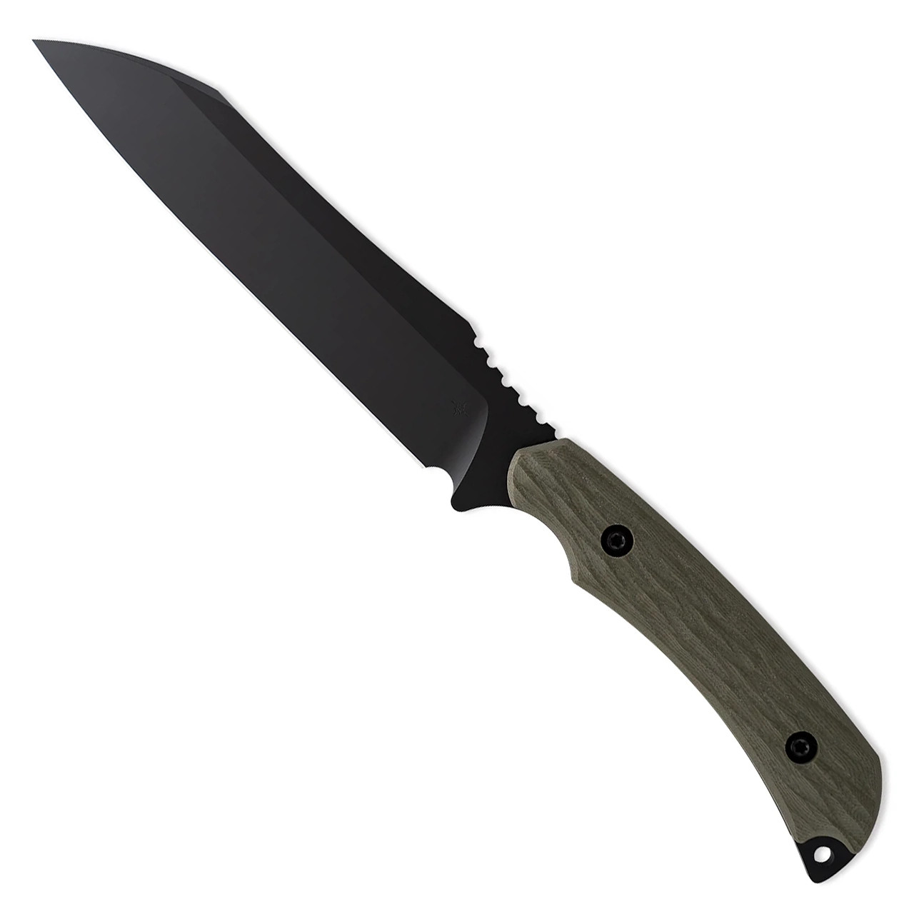 Toor Knives Skallywag Tactical Fathom Fixed Blade Gan Green G10 Handle Black Standard American