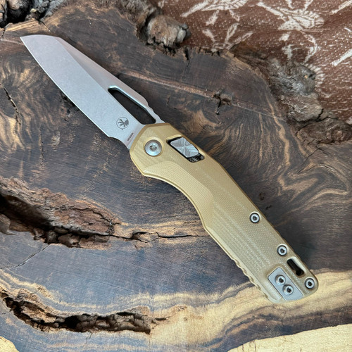 Microtech MSI RAM-LOK Tan G-10 Handle Stonewashed Standard 210-10GTTA