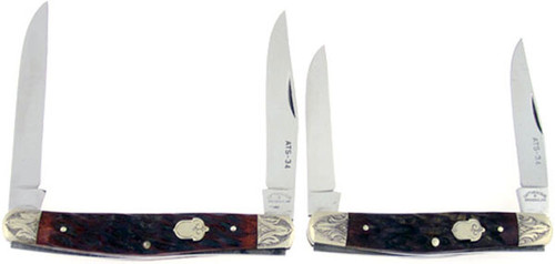 Cattaraugus Knife Collectors Club Fancy Hawbaker Muskrat Set CM-15/CM-16