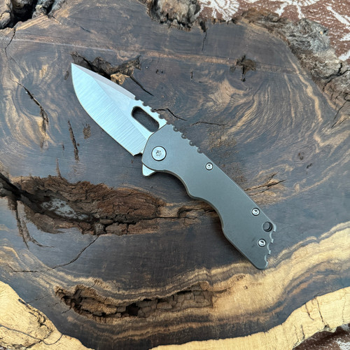 A2D Attn2Detail Mercantile Mark 2 Small Folder S/E Stonewash Titanium Handle Satin Magnacut Blade