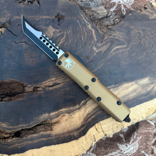 Microtech UTX-85 Hellhound Tan Standard Signature Series 719-1TAS