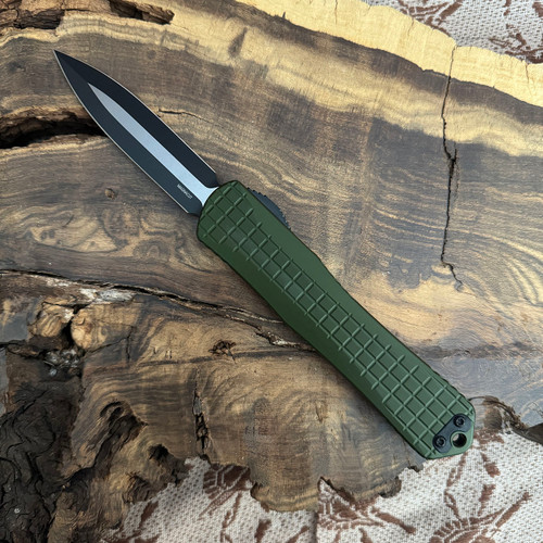 Heretic Knives Manticore X D/E OD Green Frag Two Tone Black