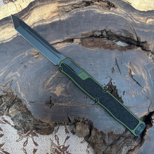 Heretic Knives Cleric II T/E OD Green Handle DLC Blade H019-6A-GRN