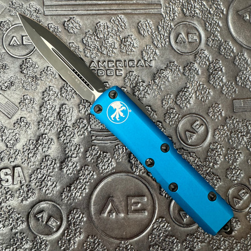Microtech UTX-85 D/E Blue Handle Black Standard Blade 232-1BL (Pre-Owned)