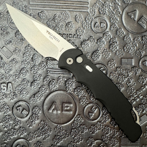 Pro-Tech Tactical Response 4 TR-4.1 Black Handle Stonewash/Satin Blade