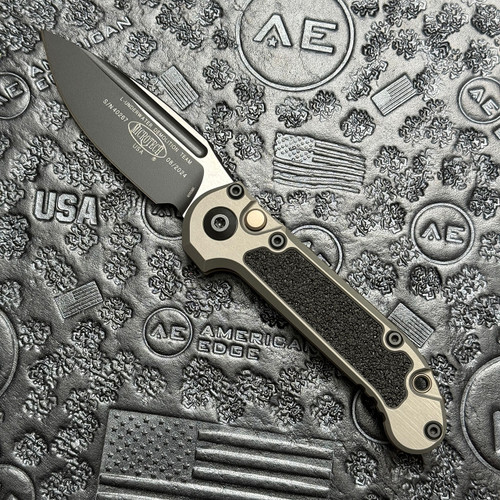 Microtech LUDT S/E Gen III Natural Clear Standard Bronze Titanium Backspacer AE Exclusive 1135-1NCA2TIAE