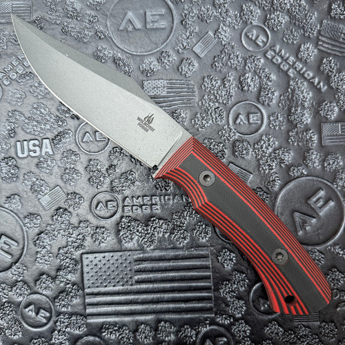 Wilburn Forge Bodyguard Fixed Blade Burlap Micarta Handles