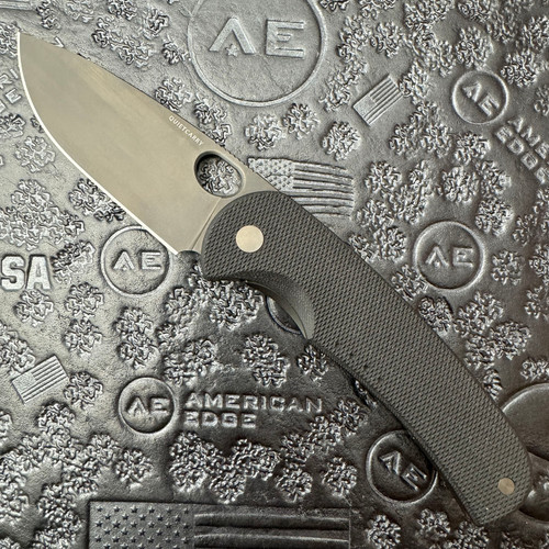 Quiet Carry The Drift LC Frame Lock Black G10 and 3D Machined Titanium Handle Black Blade (Pre-Owned)