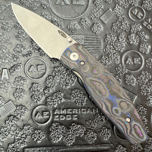 Three Rivers Manufacturing TRM Neutron 2 Liner Lock 3D Damtanium Camo Carbon Handles Stonewashed MagnaCut Blade