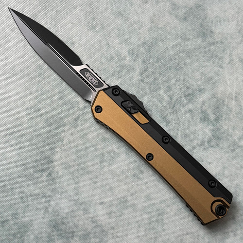 Microtech Glykon Bayonet Tan Standard Nickel Boron Internals 184-1TA