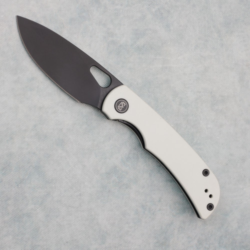 Miguron Moyarl Liner Lock White G10 Handle Black Blade (Pre-owned)