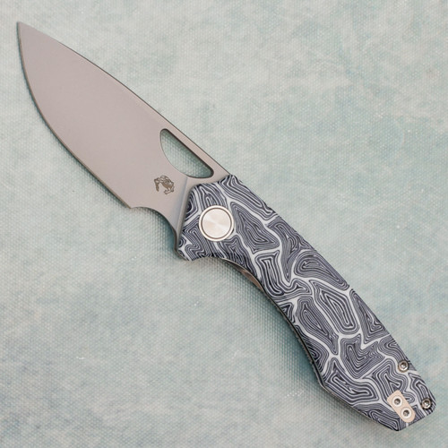 Gecko Customz Sikora Lite Non Flipper Liner Lock Special G10 #7 Handles Stonewash Blade