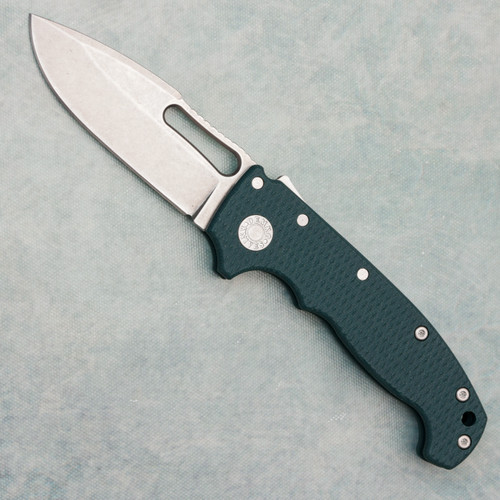 Demko MG AD20S Harpoon Drop Point Shark Lock Forest Green G10 Handle Stonewash CPM-20CV Blade AE Exclusive (Factory 2nd)