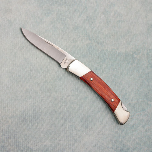 Buck 501 Squire Lockback Rosewood Dymondwood Handles Satin Blade 2598