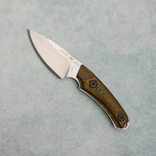 にく Buck 664 Alpha Hunter Pro Fixed Blade Layered Patterned Richlite