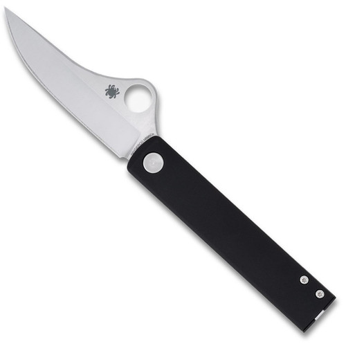 Spyderco Essenza Liner Lock Black Aluminum Handle Satin Blade C272ALBKP