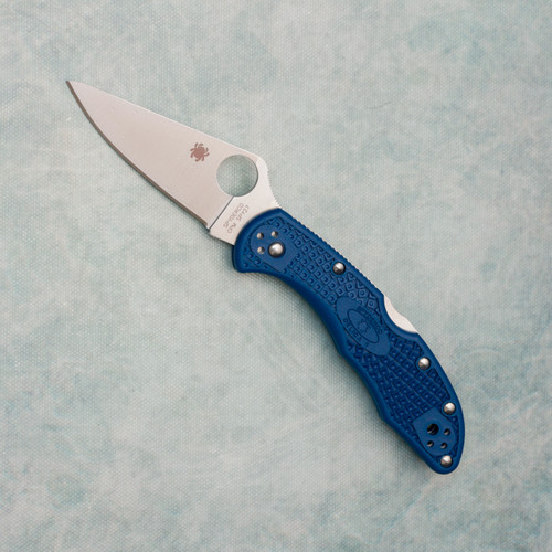 Spyderco Dragonfly 2 Lightweight Lock Back Cobalt Blue FRN Handle