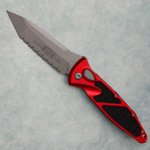 ワゴンRMH23 AutoExe アンダーバー MMJ450 レッド Microtech Socom Elite Auto T/E Red Full Serrated 161A-3RD