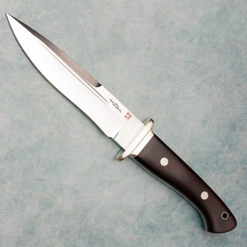 Hattori Fighter FT-100 Fixed Blade Ebony Handle Satin Blade