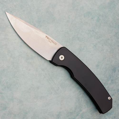 Pro-Tech Whiskers Magic 2 Scale Release Auto Solid Black Stonewashed Blade M2601 (Pre-owned)