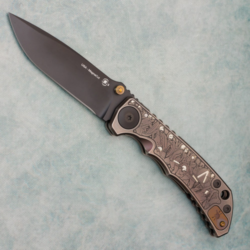 Spartan Blades Harsey Folder SHF 2024 Engraved Crusaform Titanium