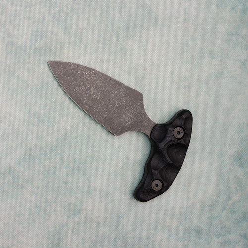 Stroup Knives SD1 Push Dagger Black G10 Handle Dark Acidwashed Blade