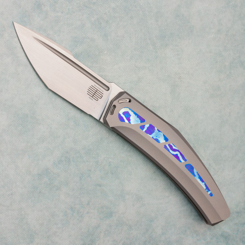 Tashi Bharucha Large Krypton Kickstop Flipper Titanium Handle w