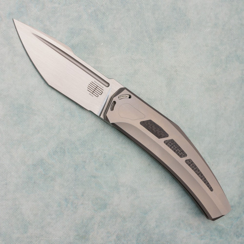 Tashi Bharucha Large Krypton Kickstop Flipper Titanium Handle w