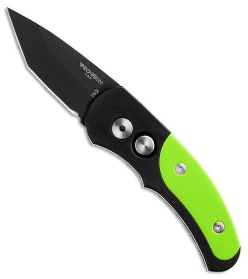 Pro-Tech Runt J4 Tanto Neon Green G-10 Black 5432