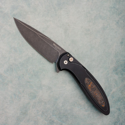 カノBlack Greek 2本 Paratjalina 2本 Pro-Tech Cambria 2 Flipper Button Lock Black Aluminum Handles w