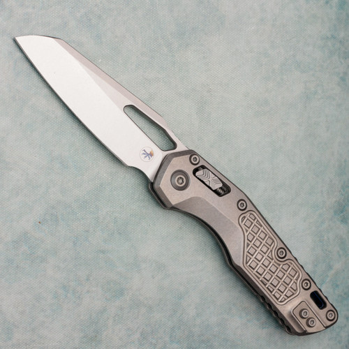 Microtech Marfione Select MSI RAM-LOK Stonewash Titanium Handle