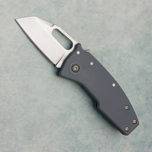 Demko Nano-Shark Shark Lock Gray GRN Handle Stonewash Shark Foot AUS10A Blade