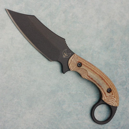 Zero Tolerance 0004 Fixed Blade Natural Canvas Micarta Handles