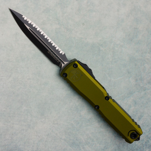 Microtech Ultratech Gen IV D/E OD Green Full Serrated 11224-3OD