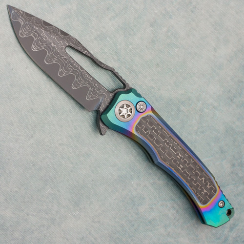 Heretic Knives Custom Wraith V4 Manual Bowie Hefted Aluminum