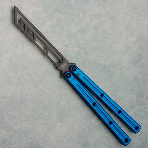 Squid Industries Triton V2 Butterfly Balisong Trainer Inked Black
