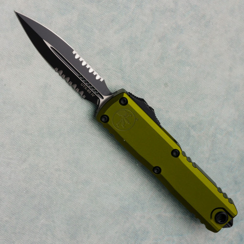 Microtech UTX-85 Gen IV D/E OD Green Handle Apocalyptic Part