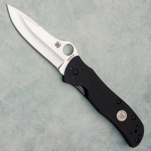 Spyderco Terzuola Starmate Liner Lock Black G10 Handle Satin 20CV Blade Sprint Run C55G20CVP