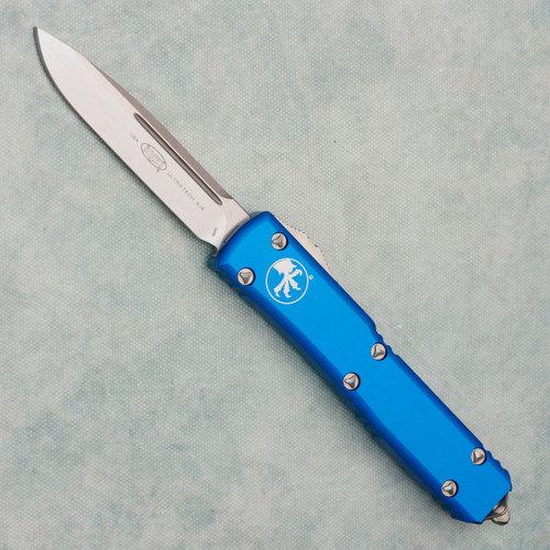 Microtech Ultratech S/E Blue Handle Stonewash Standard Blade 121-10BL (Consignment)