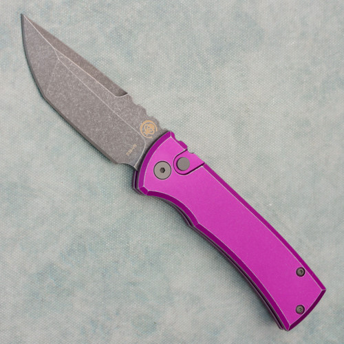 Chaves Pro-Tech T/E Redencion 229 Distressed Purple Handles Battleworn Blade (Consignment)