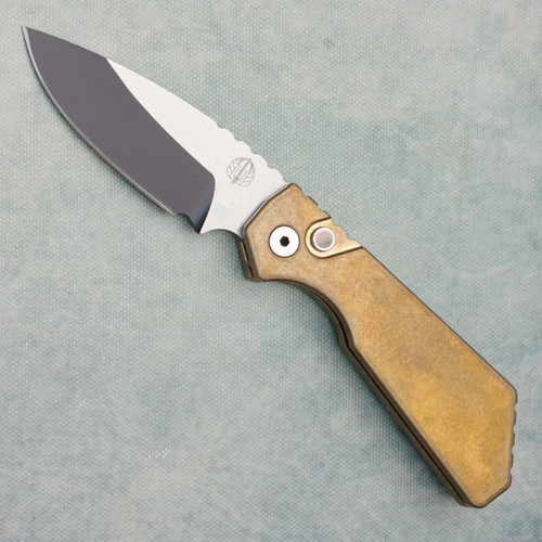 Pro-Tech Strider PT+ Auto DLC AlBronze Frame 2-tone DLC/Satin MagnaCut Blade FB Exclusive (Pre-owned)